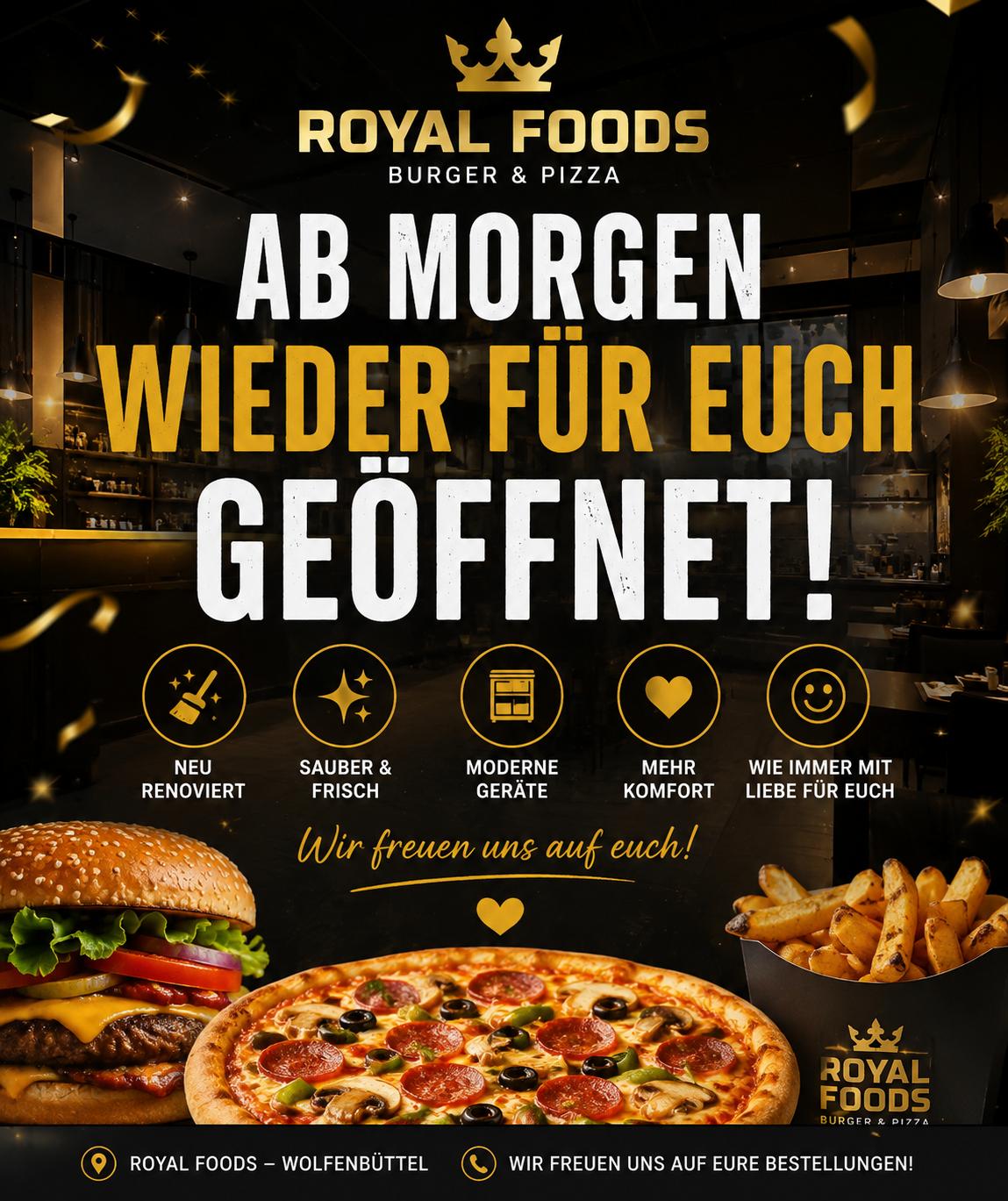 Wir haben wieder geöffnet